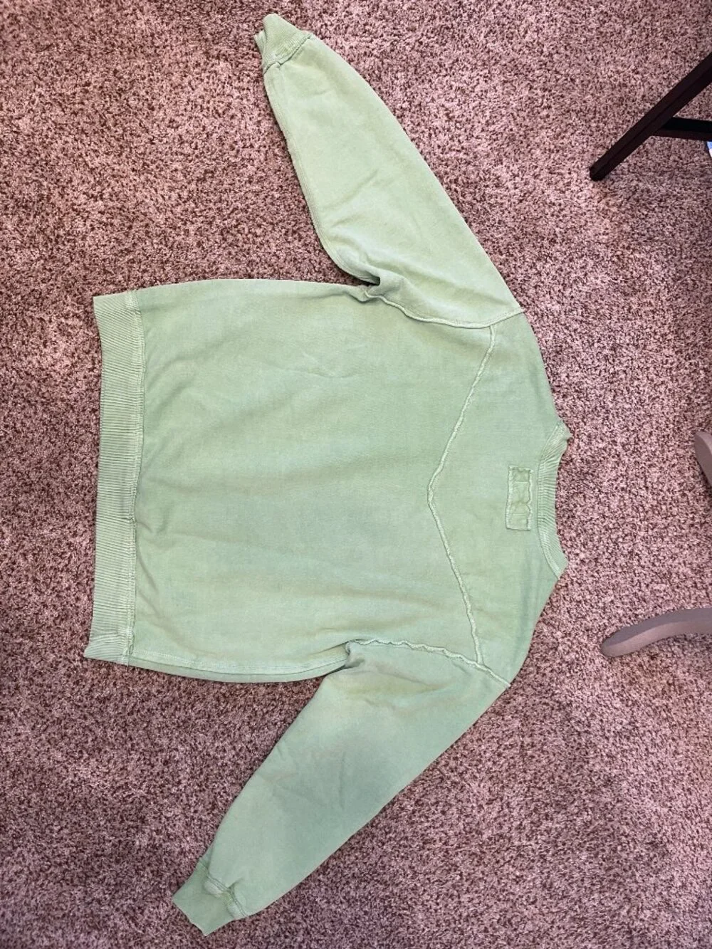 Free People (We The Free) Moderate Weight Sweatshirt Size S Lime Green - Picture 5 of 5